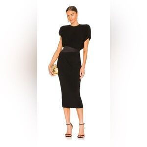 ZHIVAGO Bond Midi cocktail Dress in Black US 10